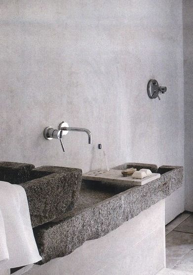 lavabos de cemento