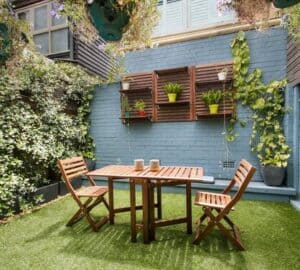 Ahorrar espacio en el patio tu casa