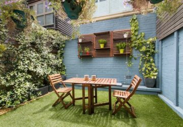 Ahorrar espacio en el patio tu casa